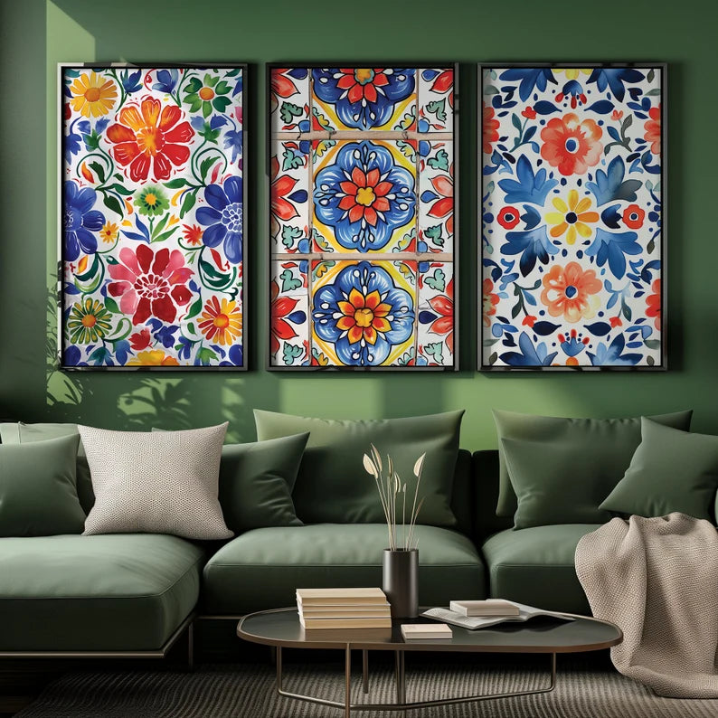 Fiesta Murale Azulejos et Fleurs