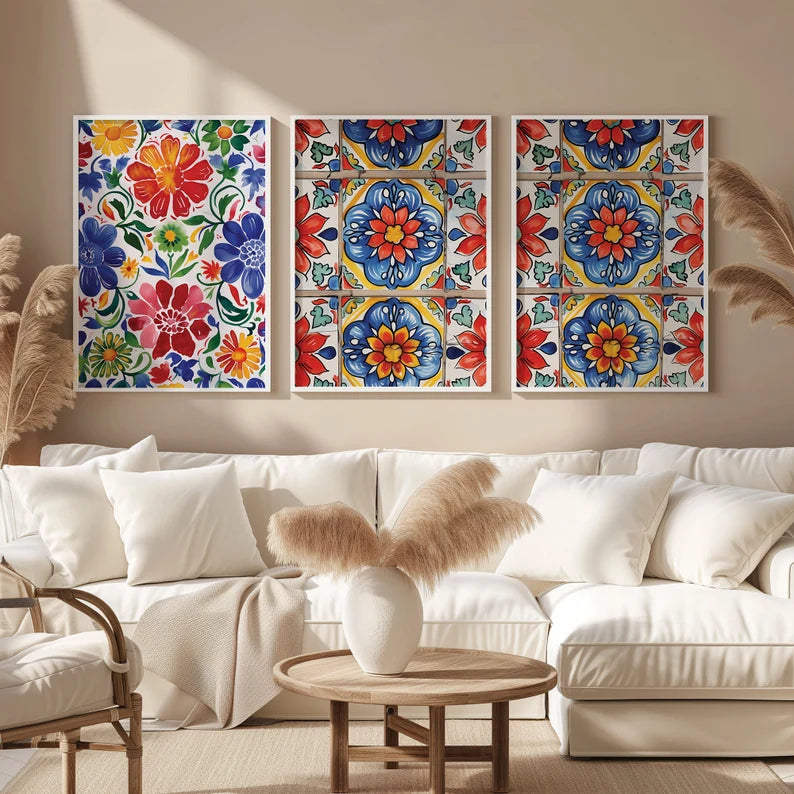 Fiesta Murale Azulejos et Fleurs