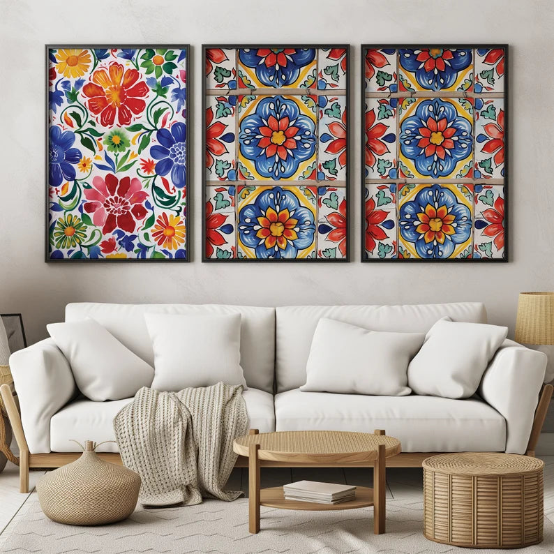 Fiesta Murale Azulejos et Fleurs