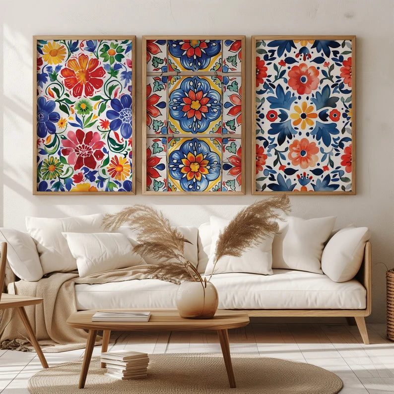 Fiesta Murale Azulejos et Fleurs