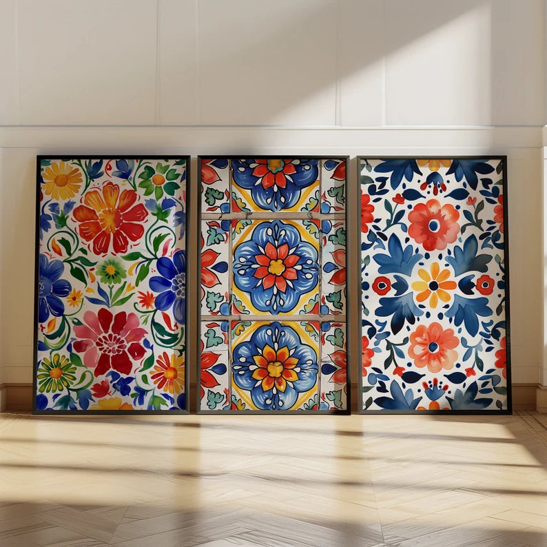 Fiesta Murale Azulejos et Fleurs