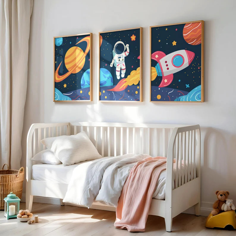 Triptyque Astronaute