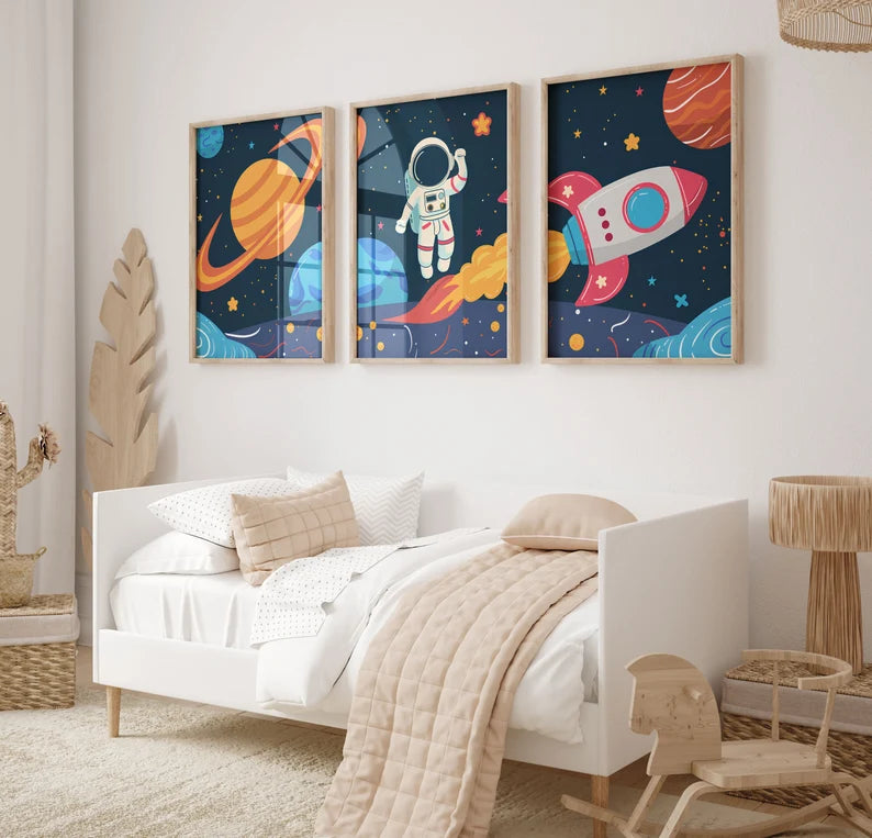 Triptyque Astronaute