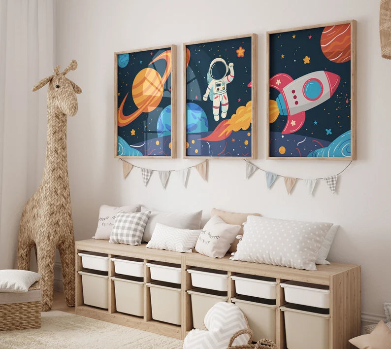 Triptyque Astronaute