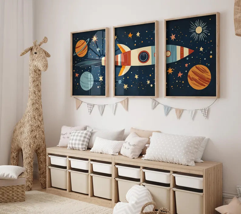 Fusée et Planètes d’Astronaute