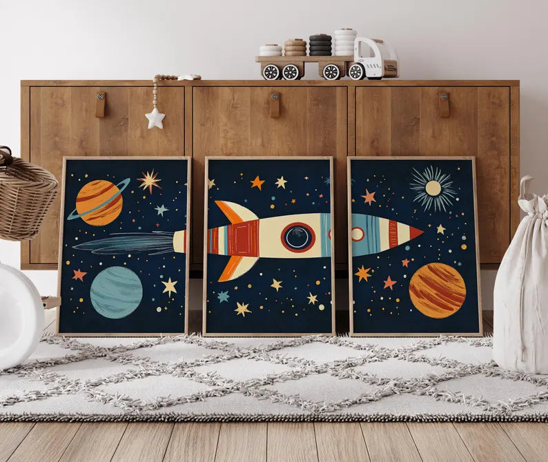 Fusée et Planètes d’Astronaute