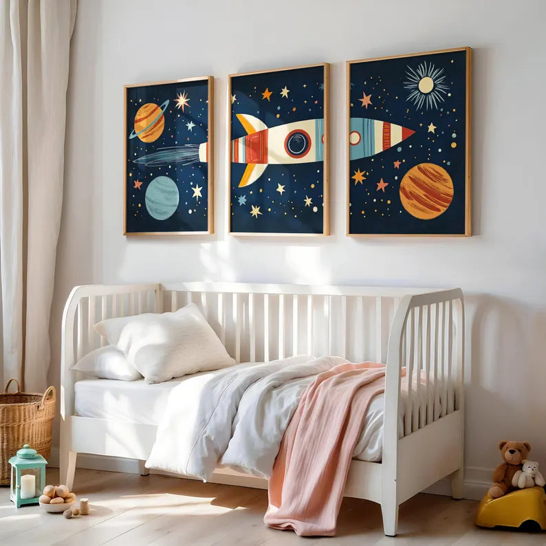 Fusée et Planètes d’Astronaute