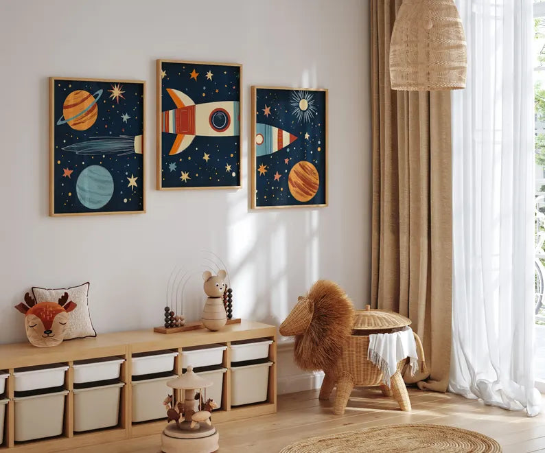 Fusée et Planètes d’Astronaute