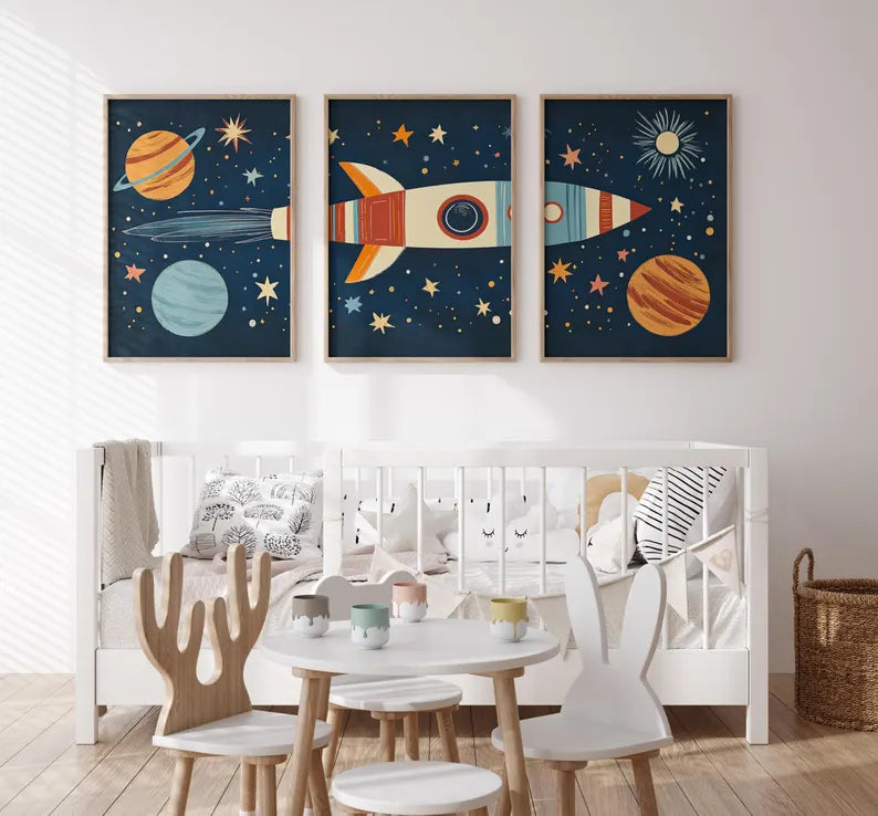 Fusée et Planètes d’Astronaute