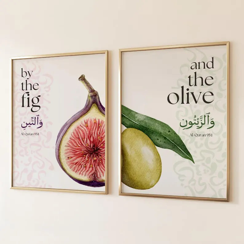 Figue et Olive Inspirés du Coran