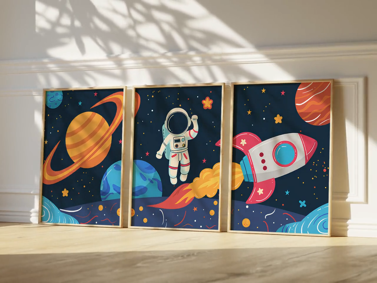 Triptyque Astronaute