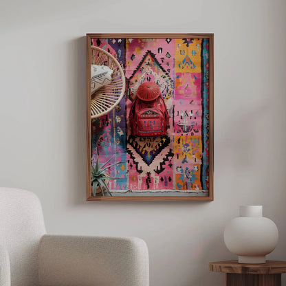 Tapis Berbère Coloré