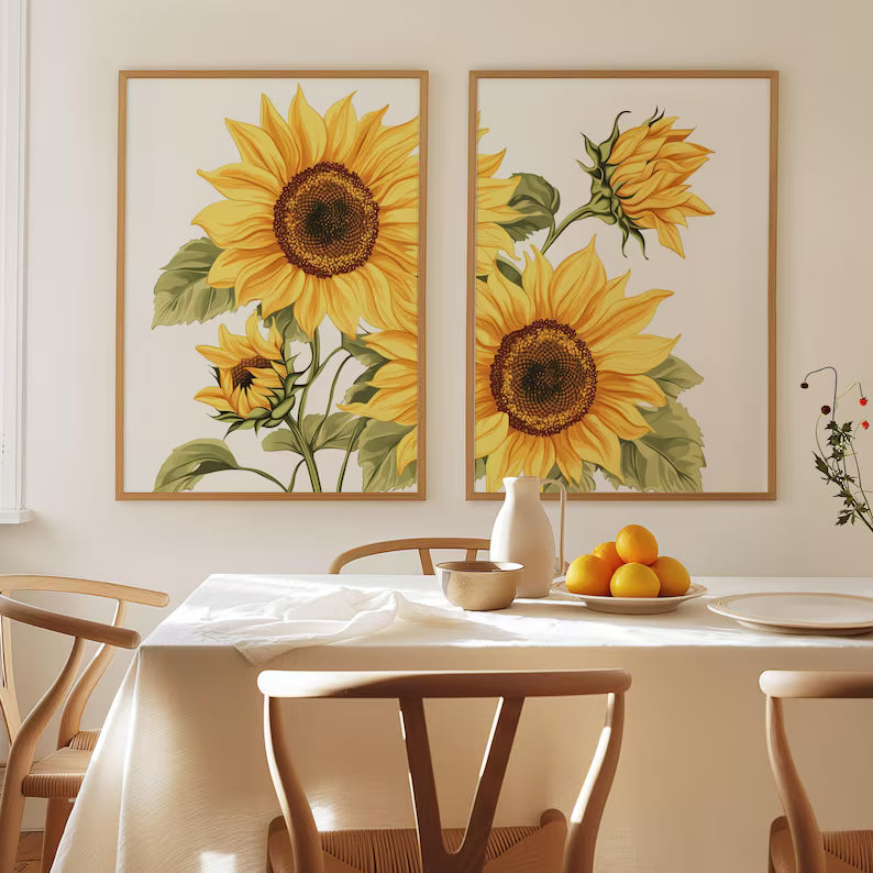 Duo de Tournesols Dorés