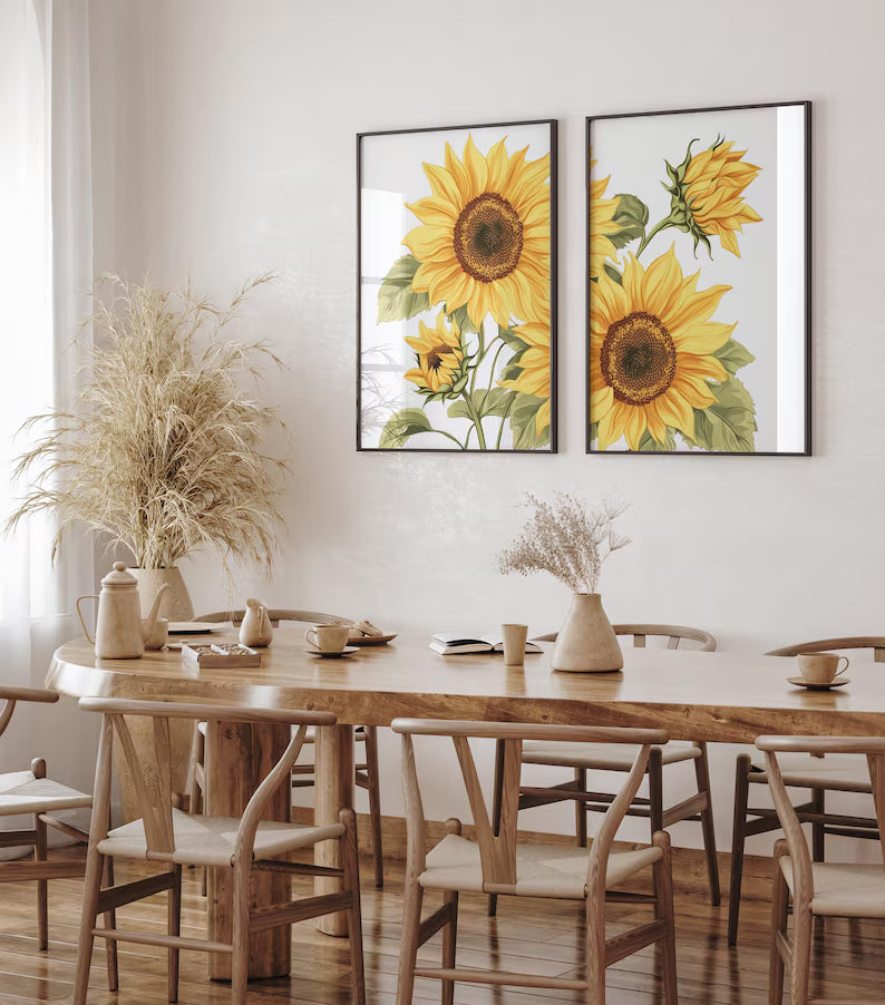 Duo de Tournesols Dorés