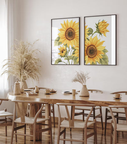 Duo de Tournesols Dorés