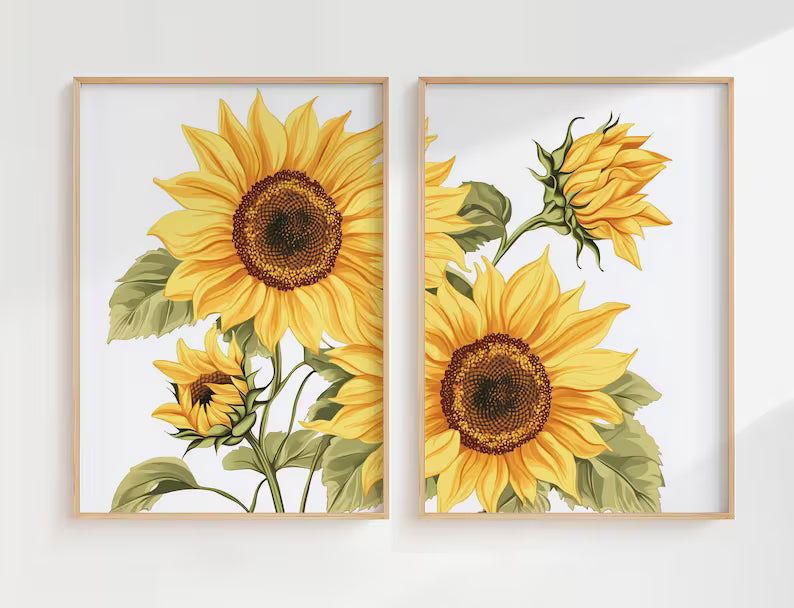 Duo de Tournesols Dorés