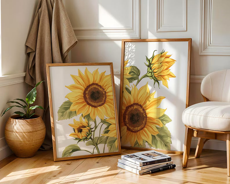 Duo de Tournesols Dorés