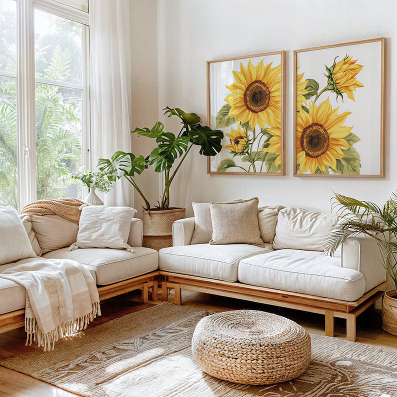 Duo de Tournesols Dorés