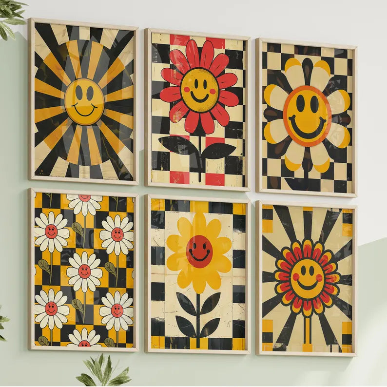 Fleurs Smiley Vintage