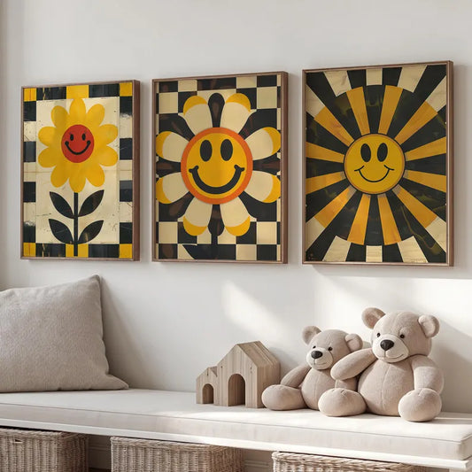 Fleurs Smiley Vintage