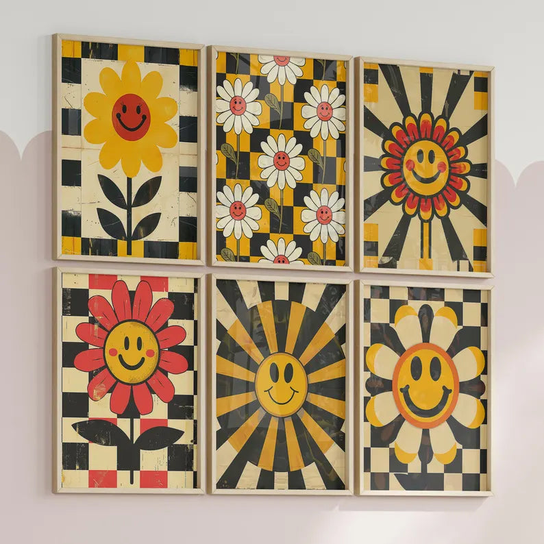 Fleurs Smiley Vintage