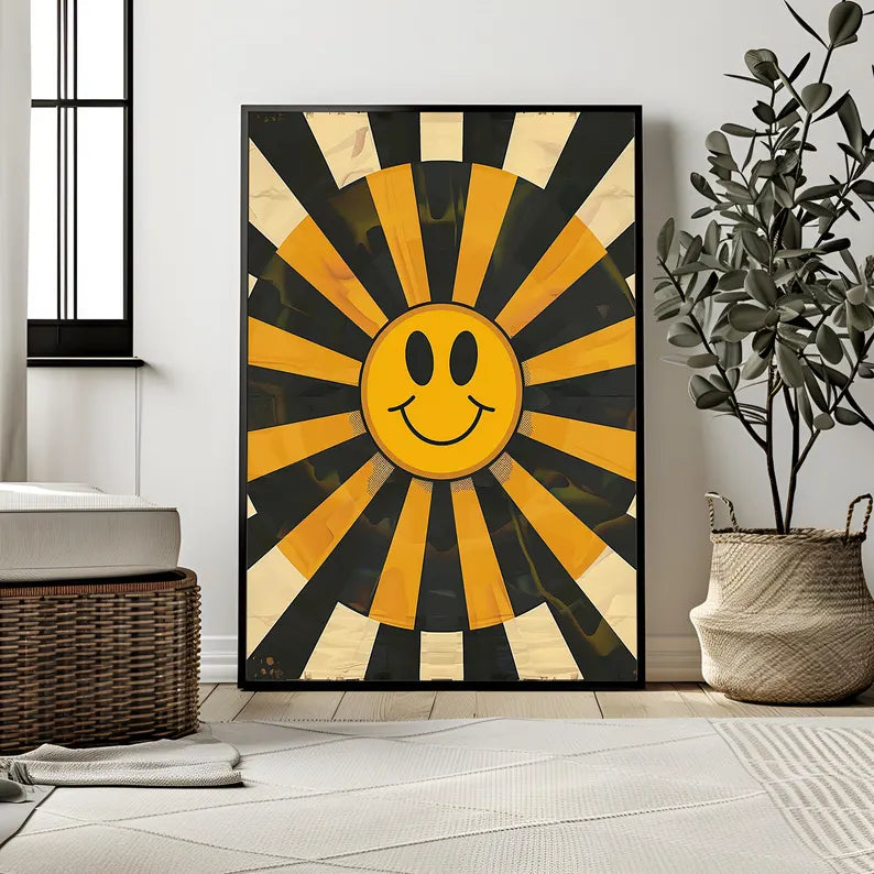 Fleurs Smiley Vintage