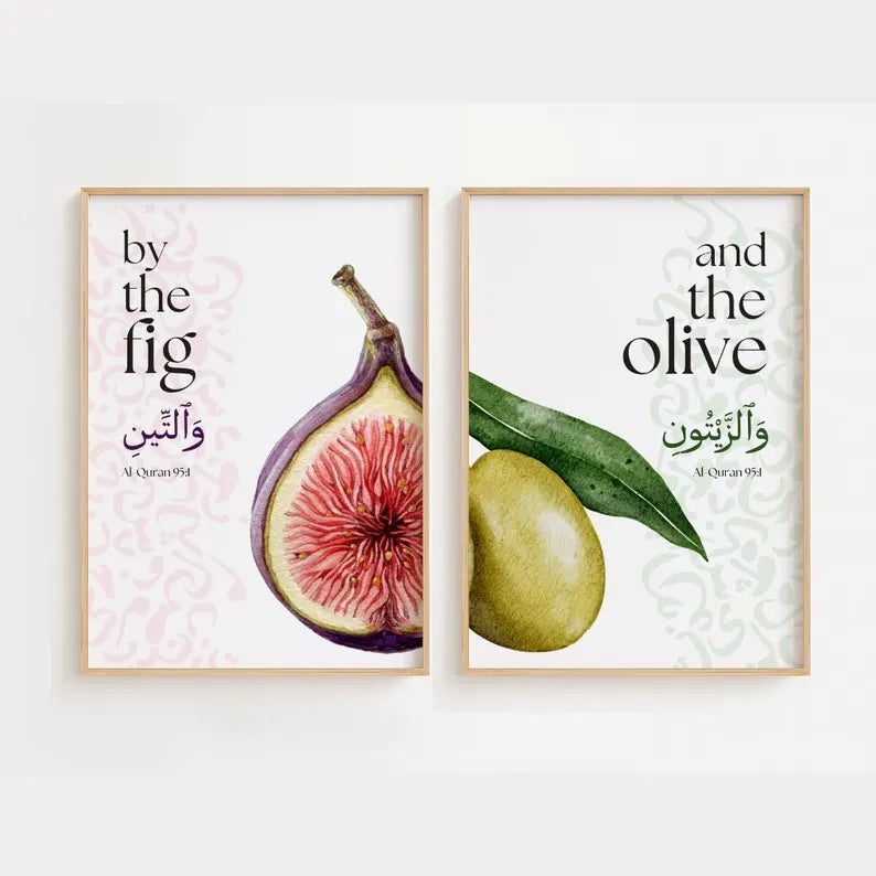 Figue et Olive Inspirés du Coran