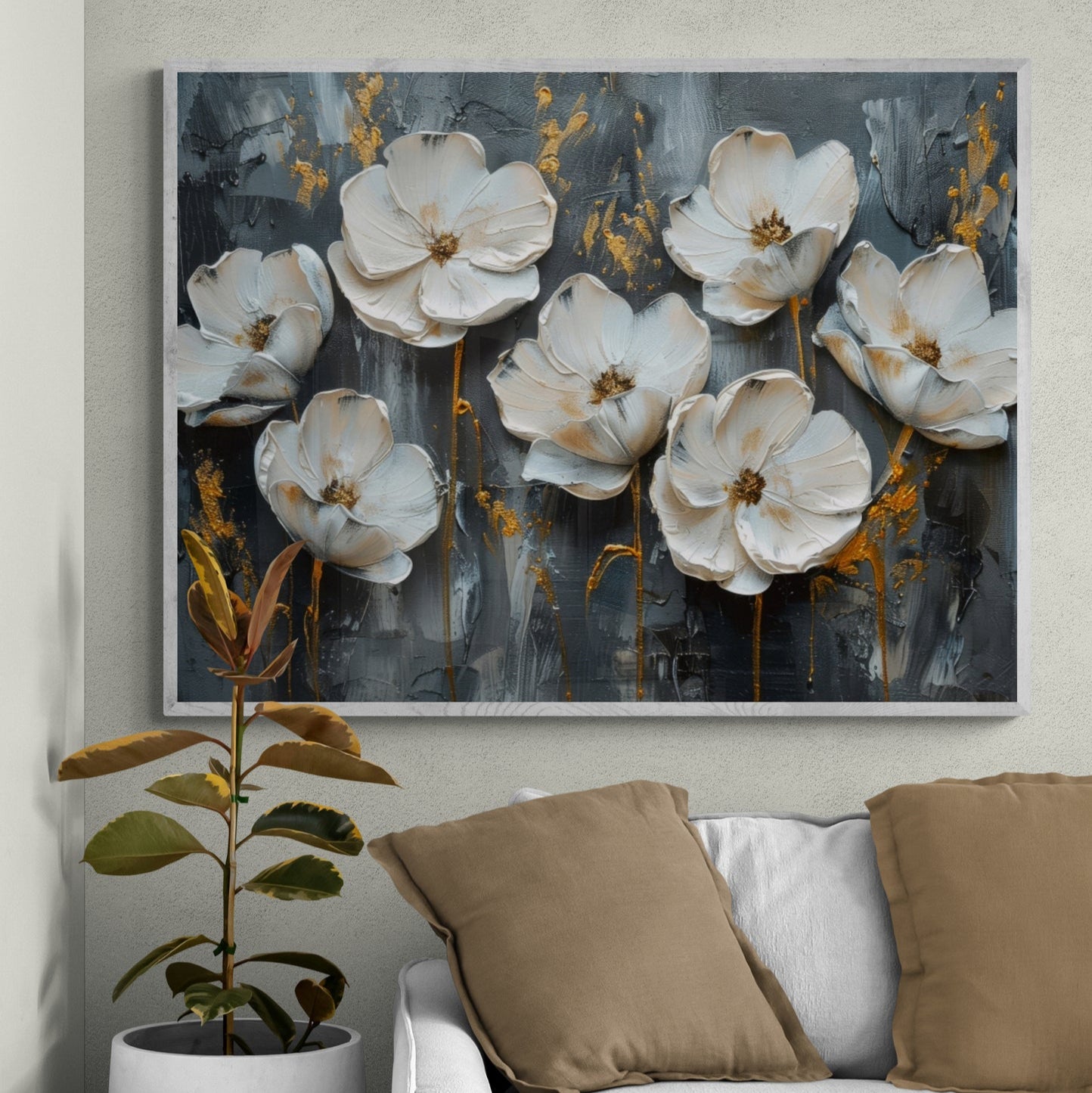 Bouquet d’Élégance sur Fond Foncé